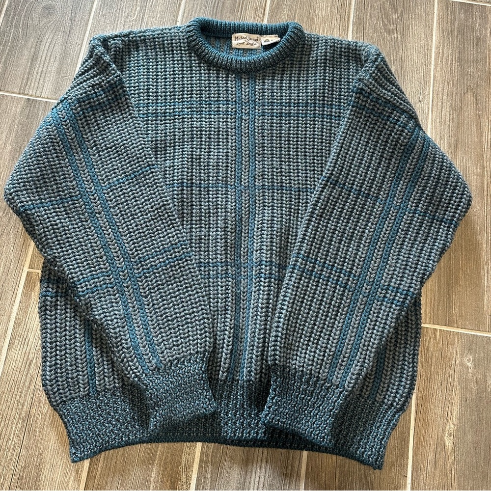 Michael Jordan by Lowell Dreyfus Vintage Sweater. Size XL Wool Grandpa Sweater
